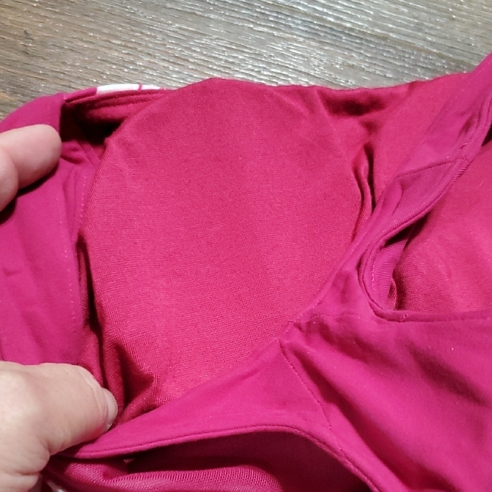 Lucy White and Pink Graphic Racerback Tank Top - Picture 7 of 9